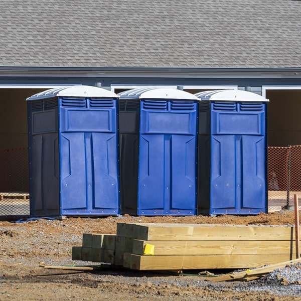 what is the expected delivery and pickup timeframe for the porta potties in Deep Water